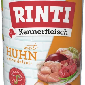 Sparpaket 24 x 800 g Rinti Kennerfleisch mit Huhn Hunde Nassfutter Nur Heute